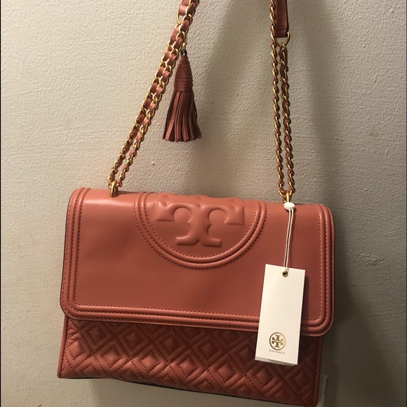 Tory Burch Handbags - TORY BURCH Fleming Convertible Leather Shoulder